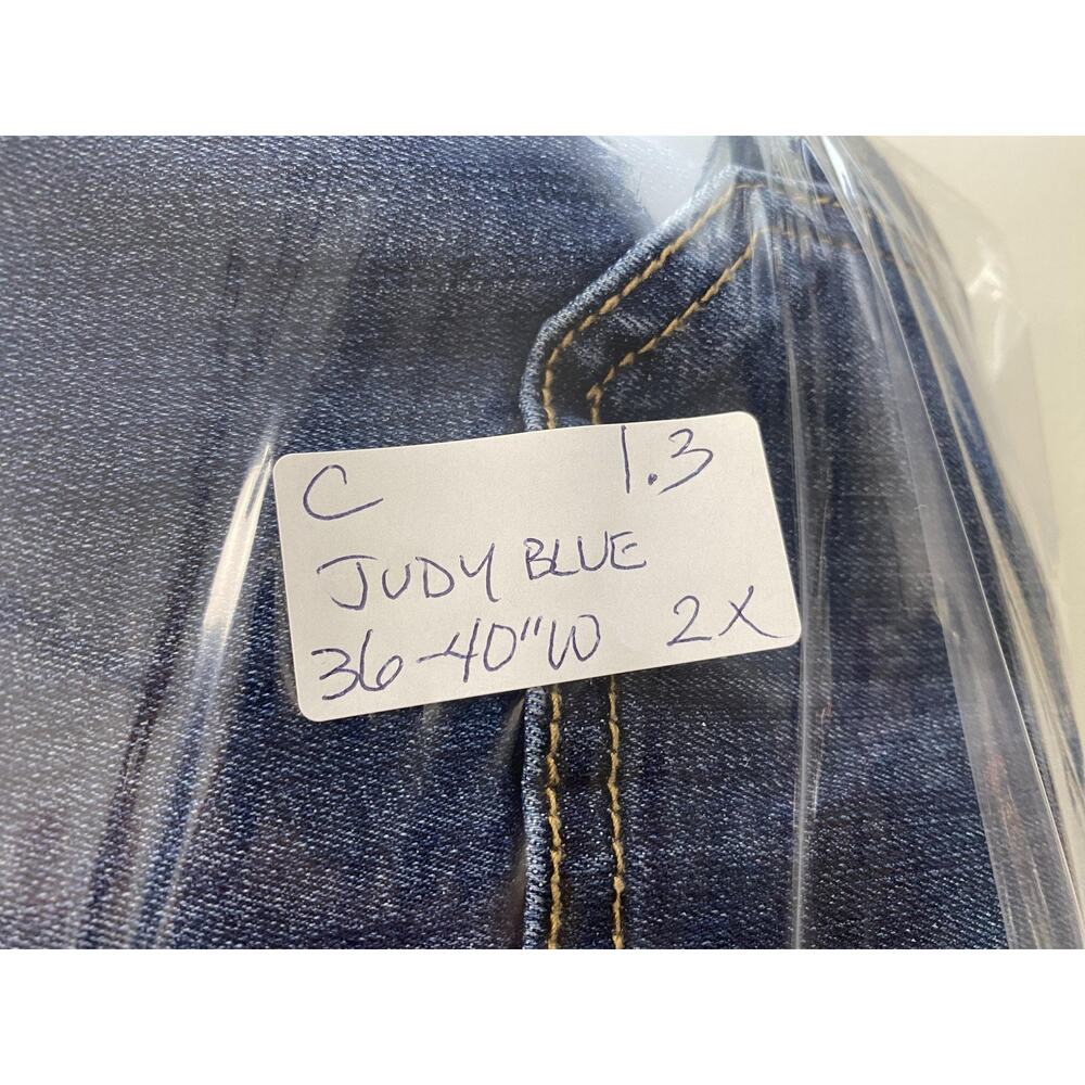 Judy Blue Denim Shorts 2X Mega Stretch Elastic Waist Blue Jean Dark JB150275 7"L - Picture 12 of 12